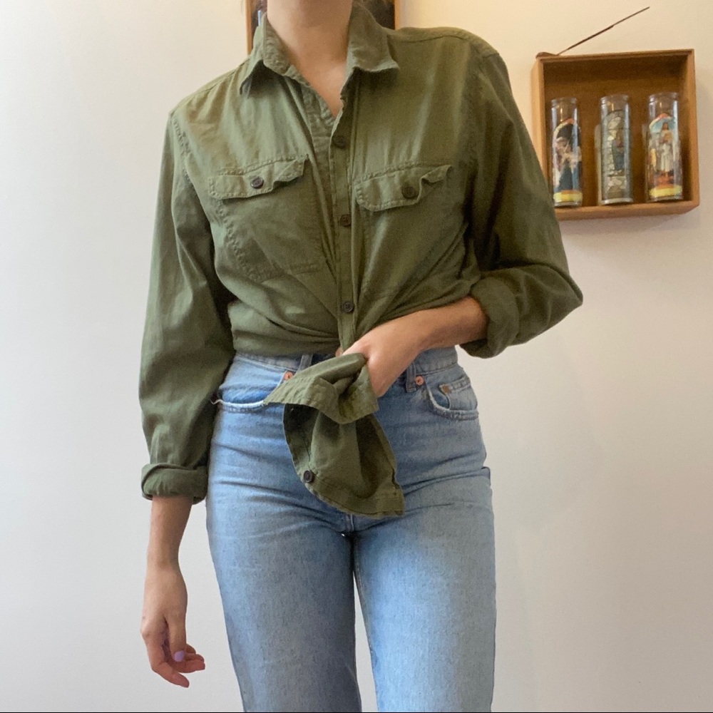 Green Button Up Shirt